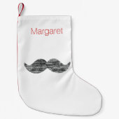 Black Mustache Kleine Kerstsok (Voorkant)