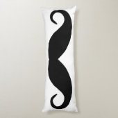 Black Mustache Lichaamskussen (Achterkant (Verticaal))
