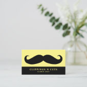 Black Mustache, Mannen Barbers Visitekaartje (Staand voorkant)