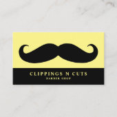Black Mustache, Mannen Barbers Visitekaartje (Voorkant)