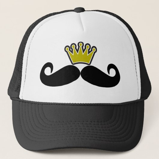 Black Mustache of Black Mustache voor Fun Gifts Tr Trucker Pet (Voorkant)