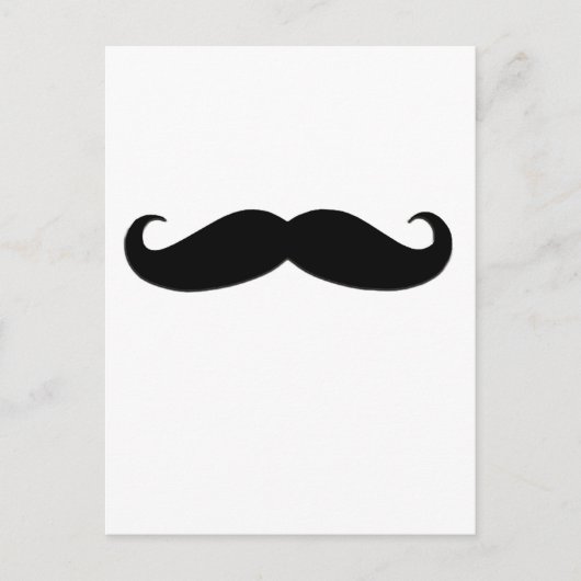 Black Mustache of Black Mustache voor vun Gifts Briefkaart (Voorkant)