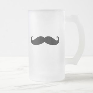 Black Mustache of Black Mustache voor vun Gifts Matglas Bierpul