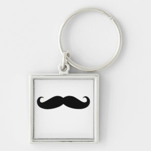 Black Mustache of Black Mustache voor vun Gifts Sleutelhanger