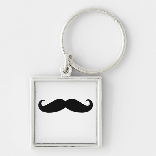 Black Mustache of Black Mustache voor vun Gifts Sleutelhanger (Voorkant)