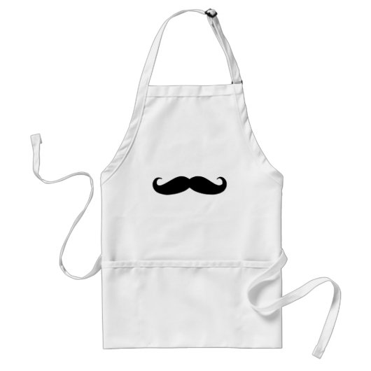 Black Mustache of Black Mustache voor vun Gifts Standaard Schort (Voorkant)