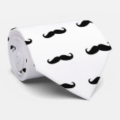 Black Mustache of Black Mustache voor vun Gifts Stropdas (Opgerold)