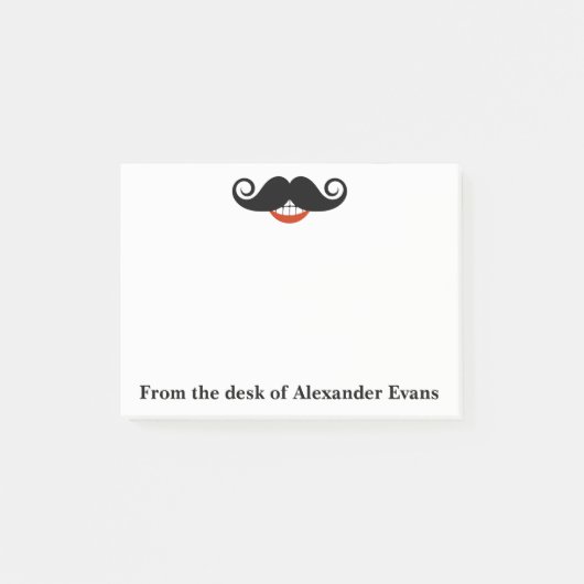 Black Mustache Post-it® Notes (Voorkant)