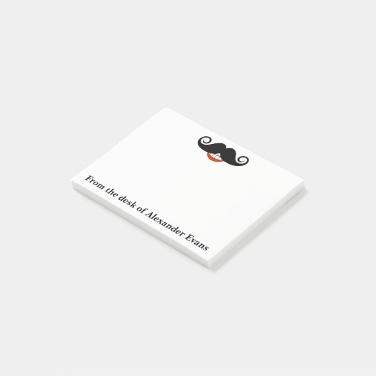 Black Mustache Post-it® Notes (Schuin)