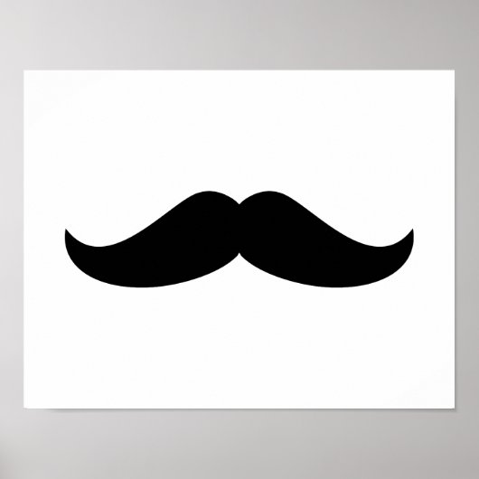Black Mustache Poster (Voorkant)