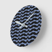 Black Mustache Ronde Klok (Hoek)