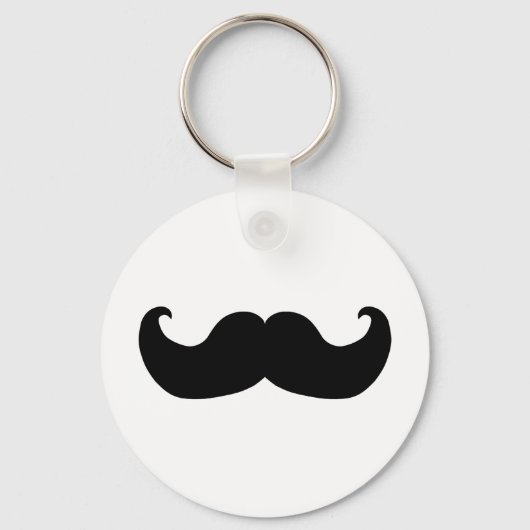 Black Mustache Sleutelhanger (Voorkant)