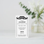 Black Mustache Stag en Bachelor Party Ticket (Staand voorkant)