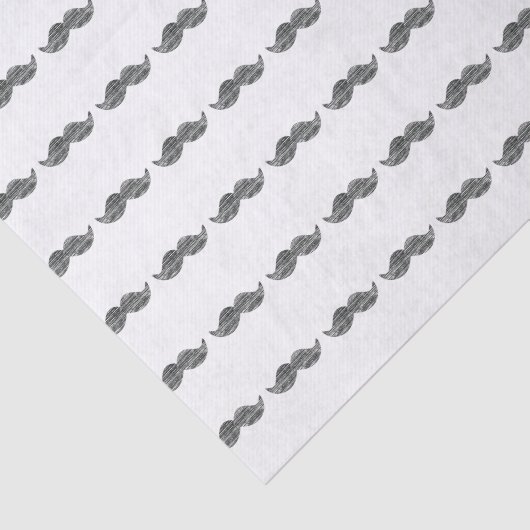Black Mustache Tissuepapier (Detail)
