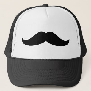 Black Mustache Trucker Pet