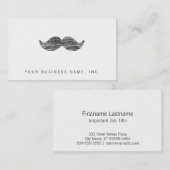 Black Mustache Visitekaartje (Voorkant / Achterkant)