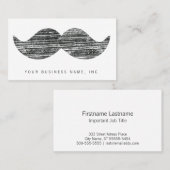 Black Mustache Visitekaartje (Voorkant / Achterkant)