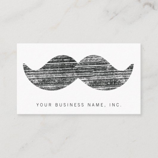 Black Mustache Visitekaartje (Voorkant)