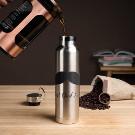 Black Mustache Waterfles