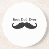 Black Mustache Zandsteen Onderzetter (Voorkant)