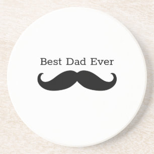 Black Mustache Zandsteen Onderzetter