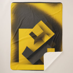 Black Mustard Sherpa Blanket Deken