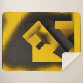 Black Mustard Sherpa Blanket Deken (Voorkant (horizontaal))