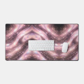Black & muted blush space patterns AI art  Bureaumat (Keyboard & Muis)
