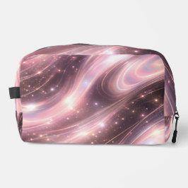 Black & muted blush space patterns AI art  Toilettasje