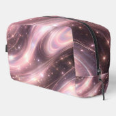 Black & muted blush space patterns AI art  Toilettasje (Rechterhoek)
