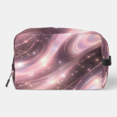 Black & muted blush space patterns AI art  Toilettasje (Achterkant)