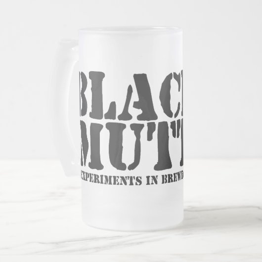 Black Mutt Frosty Mok (Voorkant links)