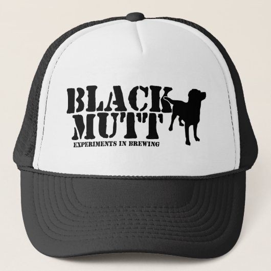 Black Mutt Trucker Hat Pet (Voorkant)