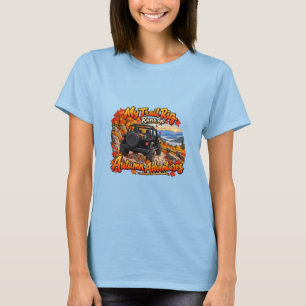 Black_My Trail Rig Runs T-Shirt is vertaald naar: