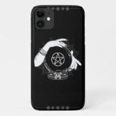 Black Mystic Teller Mystical Crystal Ball Case-Mate iPhone Case (Achterkant)