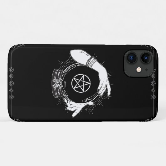 Black Mystic Teller Mystical Crystal Ball Case-Mate iPhone Case (Achterkant (horizontaal))