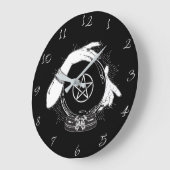 Black Mystic Teller Mystical Crystal Ball Grote Klok (Hoek)