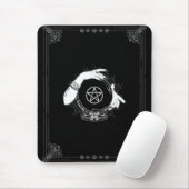 Black Mystic Teller Mystical Crystal Ball Muismat (Met muis)