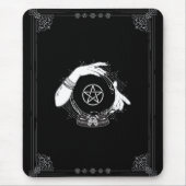 Black Mystic Teller Mystical Crystal Ball Muismat (Voorkant)