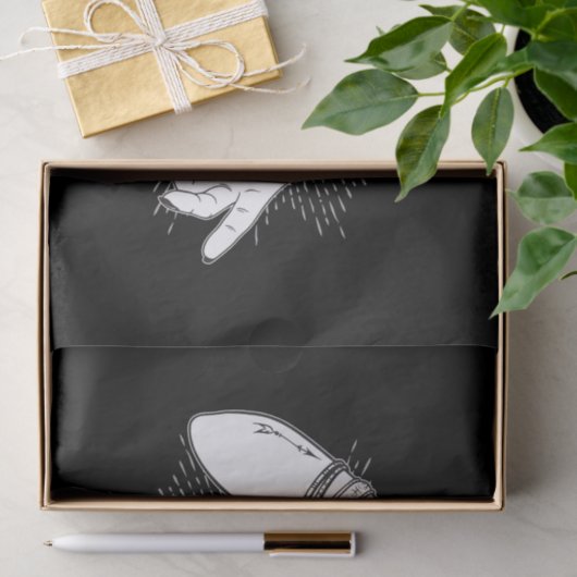 Black Mystic Teller Mystical Crystal Ball Tissuepapier (Geschenk)