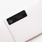 Black Mystical Spiritueel Crystals Retouradres Etiket