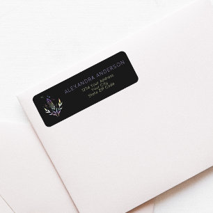 Black Mystical Spiritueel Crystals Retouradres Etiket