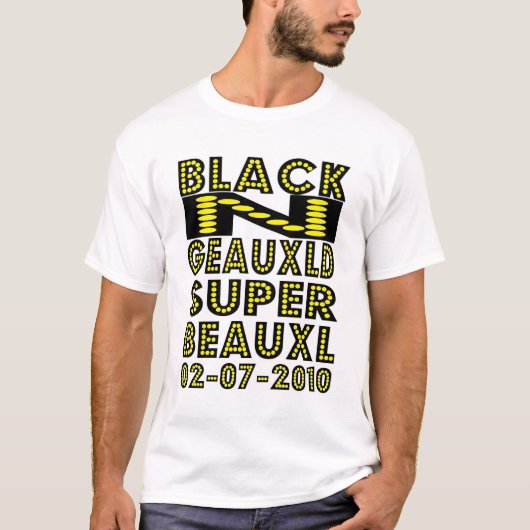 BLACK N GEAUXLD NEW ORLEANS T-SHIRT (Voorkant)