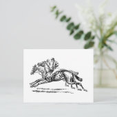 BLACK n WHITE DERBY INVITATION Briefkaart (Staand voorkant)