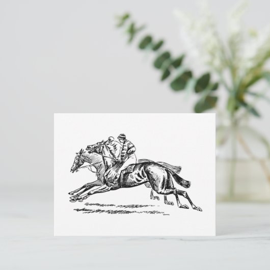 BLACK n WHITE DERBY INVITATION Briefkaart (Staand voorkant)