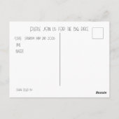 BLACK n WHITE DERBY INVITATION Briefkaart (Achterkant)