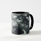 Black n White Moth Coffee Mug Mok (Voorkant rechts)