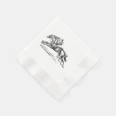 BLACK n WHITE PAPER NAPKIN Servet (Hoek)
