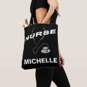 BLACK  naam verpleegster Tote Bag (Dichtbij)