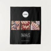 Black Nails Studio Foto Collage Beurs Wandkleed (Voorkant)